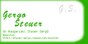 gergo steuer business card